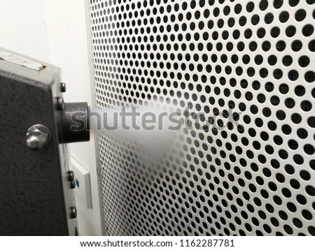 PAO or DOP - HEPA Filter Integrity Test and Airflow Visualization Test. Royalty-Free Stock Photo #1162287781