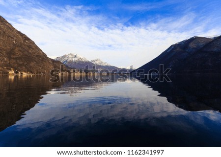 Lake Lugano. Switzerland . Italy. Alps