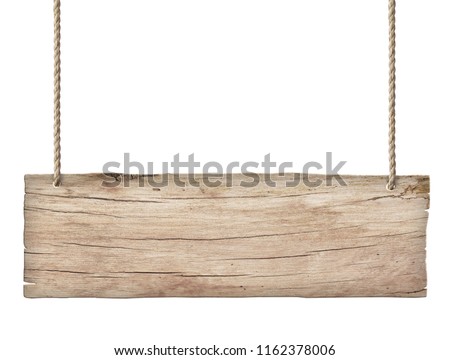 old weathered light wood sign isolated on white background 2