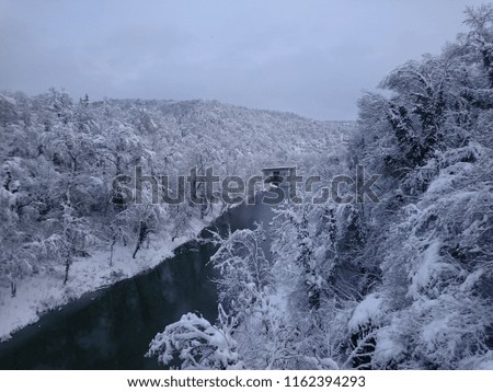 winter frozen river
