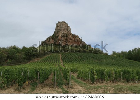 Photography of the famous Rock of Solutré