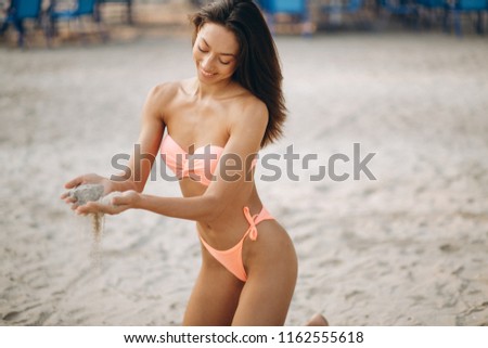 Woman in bikini on a vacation