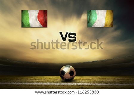 Friendly soccer match between Italy and Ireland