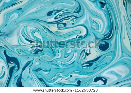 Abstract, Handmade marble texture background, Blue and white colours, Mixed media artwork. Royalty-Free Stock Photo #1162630723