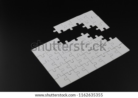 Puzzle Concept image of unfinished task