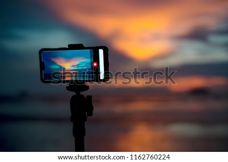 Smartphone photography background