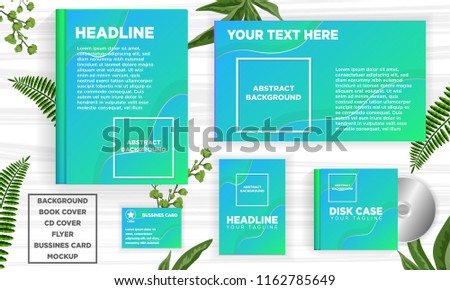 abstract background template for book cover, flyer, business card, disc cover, fluid design element vector illustration download file in eps10