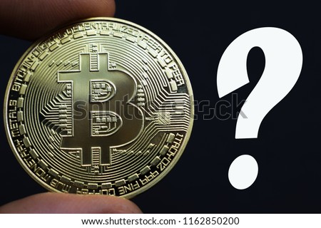Bitcoin and question mark. what will happen to bitcoin, will rise in price or fall.