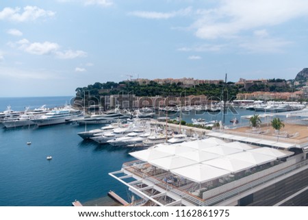 View of Port Hercules located in the La Condamine district, Monaco