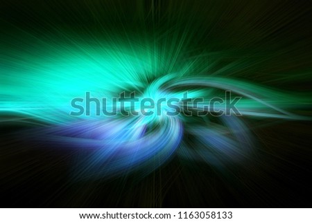Abstract Background with Twisted Light Fibers Effect