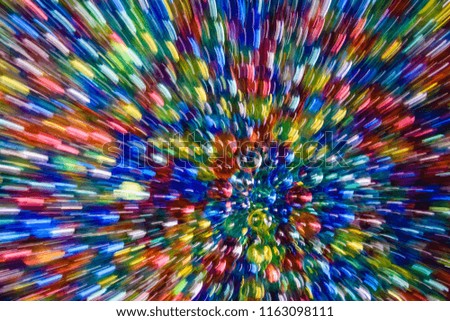 Abstract and blurred multicolored pattern. Motion background