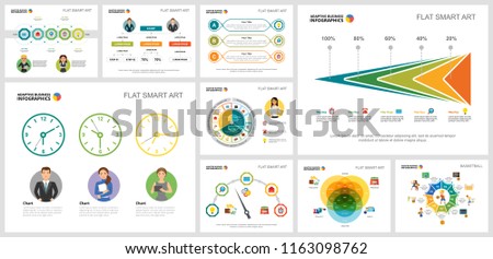 Colorful basketball and finance concept infographic charts set. Business design elements for presentation slide templates. For corporate report, advertising, leaflet layout and poster design.
