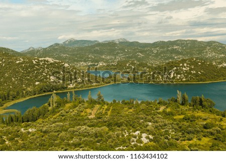 View of a nice lake in Croatia