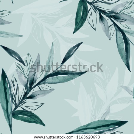 Abstract branch of a tree.Seamless pattern image.