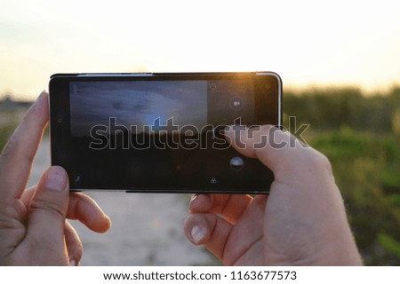 Taking Picture with Mobile Phone