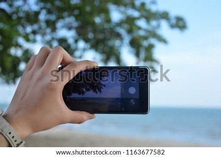 Taking Picture with Mobile Phone
