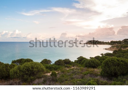 Beach of Portu sa ruxi, Villasimius, Sardinia, Italy