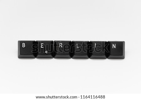black keys of keyboard with different years words or names