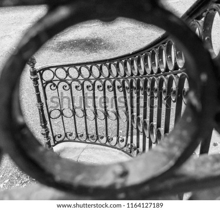 Iron bandstand railings