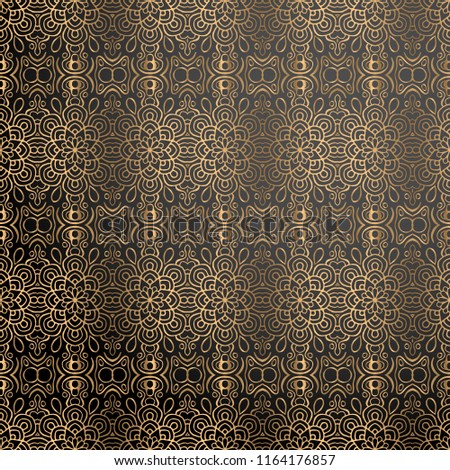 luxury ornamental background in gold color