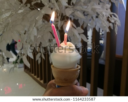 happy birthday ice-cream