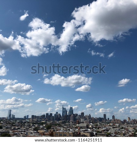 Summer skyline of Philadelphia