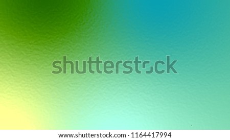 Abstract blue yellow and green light neon fog soft glass background texture in pastel colorful gradation.