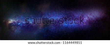 A full panorama of the Milky Way. Royalty-Free Stock Photo #1164449851