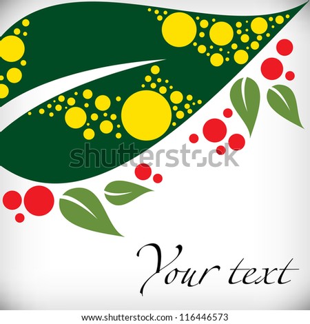 Abstract leaf. Vector illustration