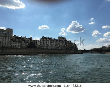 Cruise on a river ,Paris