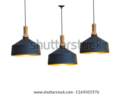 The lamps are separated from the background. Royalty-Free Stock Photo #1164501976