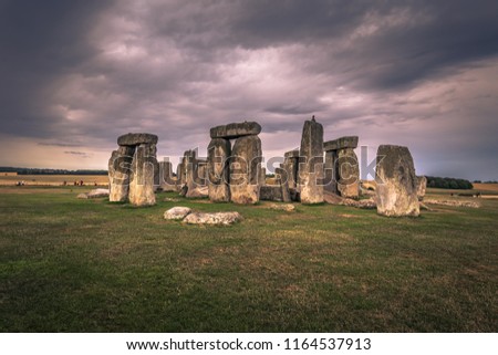 Ancient monument of Stonehenge, England