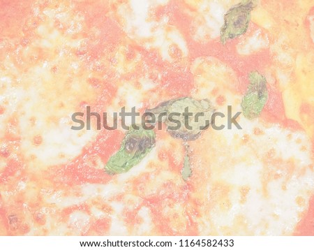 Margherita aka margarita traditional Italian pizza, delicate soft faded tone useful as background