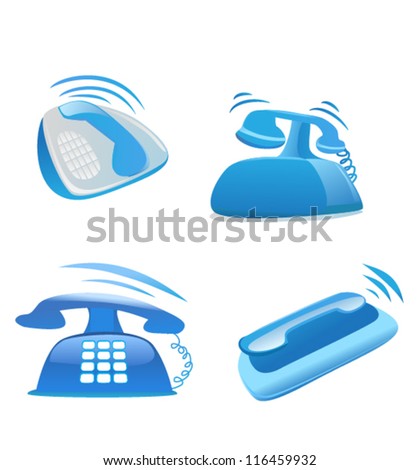 vector phones set