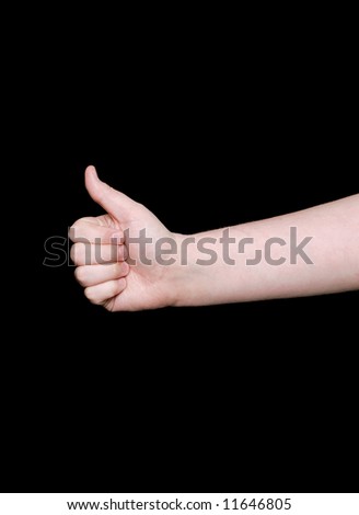 the sign language word for ok or okay on a black background