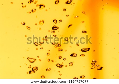 Golden bubbles background water.