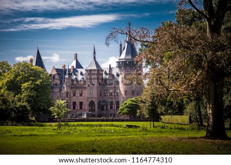 Castle "de Haar" Haarzuilen the Netherlands Royalty-Free Stock Photo #1164774310