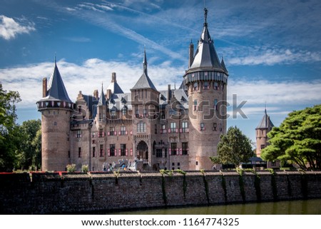 Castle "de Haar" Haarzuilen the Netherlands Royalty-Free Stock Photo #1164774325