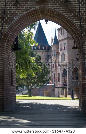 Castle "de Haar" Haarzuilen the Netherlands Royalty-Free Stock Photo #1164774328