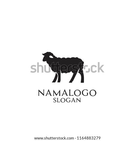 sheep logo icon design  Royalty-Free Stock Photo #1164883279
