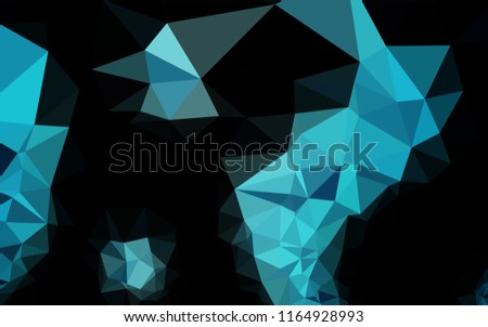 Light BLUE vector shining hexagonal template. Modern geometrical abstract illustration with gradient. The template can be used as a background for cell phones.