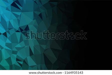 Light BLUE vector polygon abstract layout. Modern geometrical abstract illustration with gradient. The best triangular design for your business.