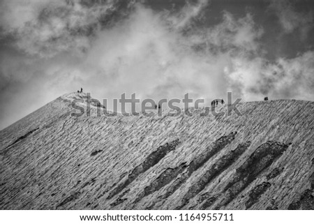 the edge of Bromo Mountain, Indonesia