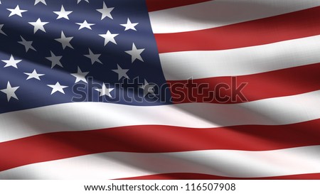 USA flag background Royalty-Free Stock Photo #116507908