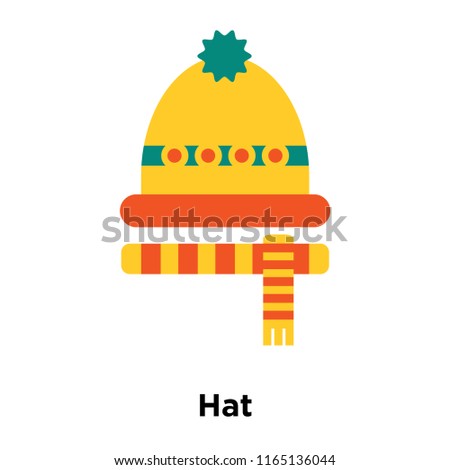Hat icon vector isolated on white background, Hat transparent sign , snowy cold winter symbols