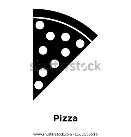 Pizza icon vector isolated on white background, Pizza transparent sign 