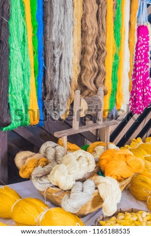 Silk Thai Silk Worm Natural dye Traditional Thai Isaan The North East