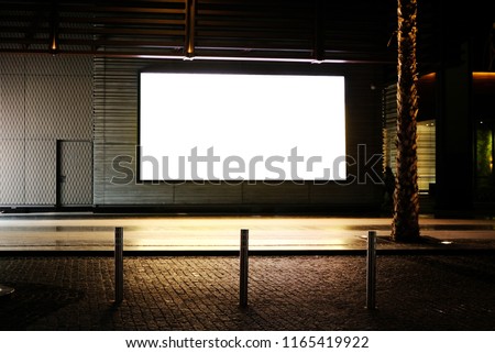 Empty outdoor digital signage light box  Ideal for digital advertisement, information board, mall ads, video wall,  billboard, large posters for campaigns and mockups