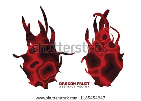 Dragon fruit illustration vector,banner background