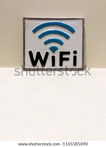 Wi-fi ceramic sign board